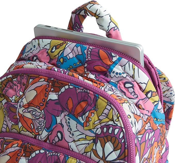 Vera Bradley Women's Featherweight Westover Hybrid Backpack, Flutter, One Size