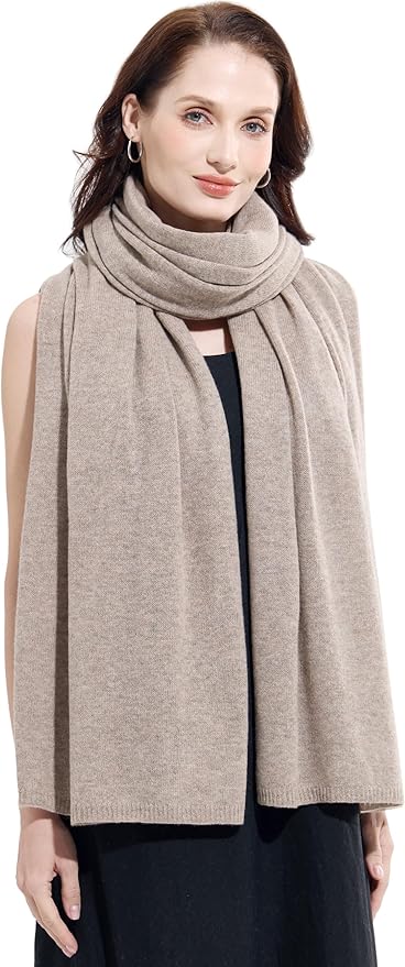 Soft Cashmere Blend Wrap Chic Scarf Stole for Women Wayfarer Travel Extra Large 87"x28"