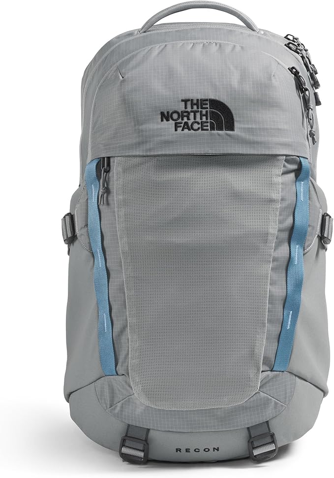 The North Face Recon Everyday Laptop Backpack - Daypack, Water Repellent, Laptop Sleeve, 2 Water Bottle Pockets, Concrete, One Size