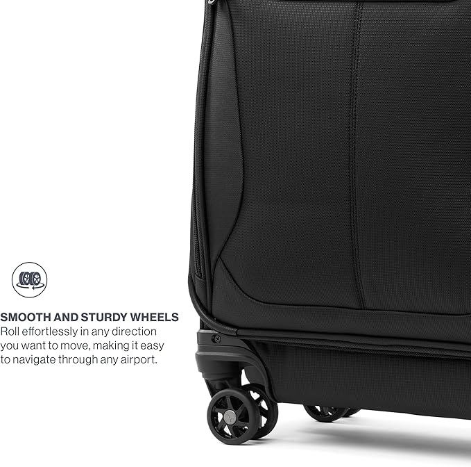 Travelpro Tourlite Softside 29" Expandable Luggage with 4 Spinner Wheels, Lightweight Suitcase, Checked Large, Black