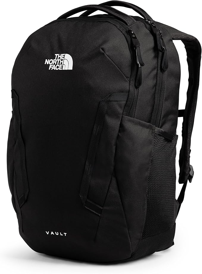 The North Face Women's Vault Everyday Laptop Backpack - Commuter Travel Bag, Water-Repellent, Spacious Main Compartment, TNF Black-NPF, One Size