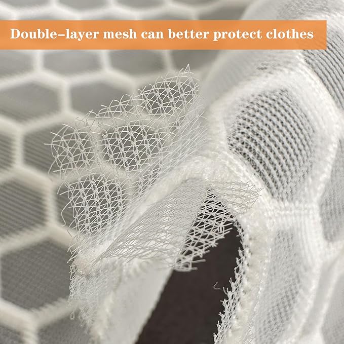 3 Pack Laundry Bag, Durable Big Honeycomb Mesh Laundry Bags Suitable for Delicate Clothes Washing 19.6 x 15.7 Inches (3 Large)