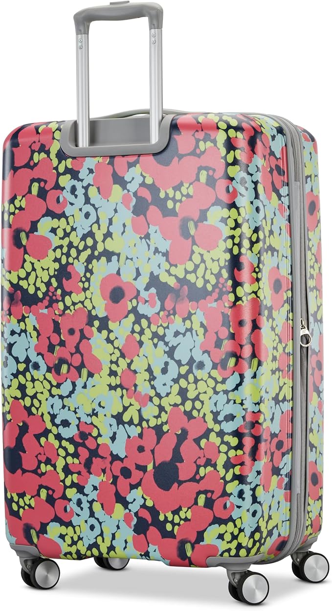 American Tourister Moonlight II Hardside Expandable Luggage with Spinner Wheels, Poppy Pattern, 2-Piece Set (20/28)