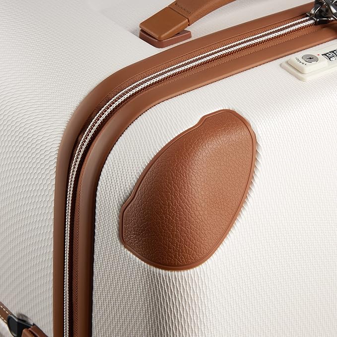 DELSEY PARIS Chatelet Air 2.0 Hardside Luggage with Spinner Wheels, Angora, Carry on Plus 20 Inch