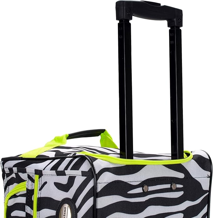 Rockland Rolling Duffel Bag, Black, 22"