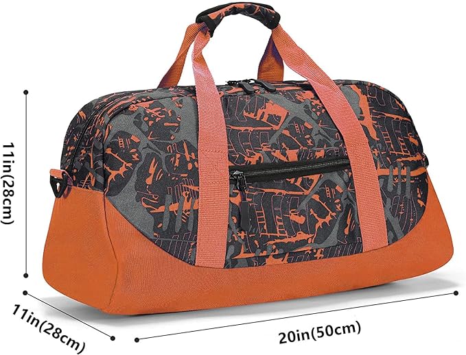 Stumdo Kids Overnighter Duffel Bags for kids, Carry-On Size & Ideal for School Practice or Overnight Travel Weekender Tote for Travel Gym Sport bag for Boys & Girls (11tycheng)