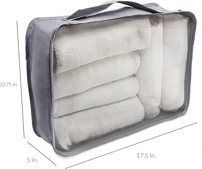 Rolling Nomad 4 Set Packing Cubes for Suitcases, Travel, Camping
