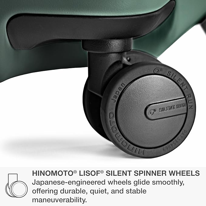 Traveler's Choice Markham Hardside Expandable Luggage with Hinomoto Spinner Wheels, 30-Inch Large, Green