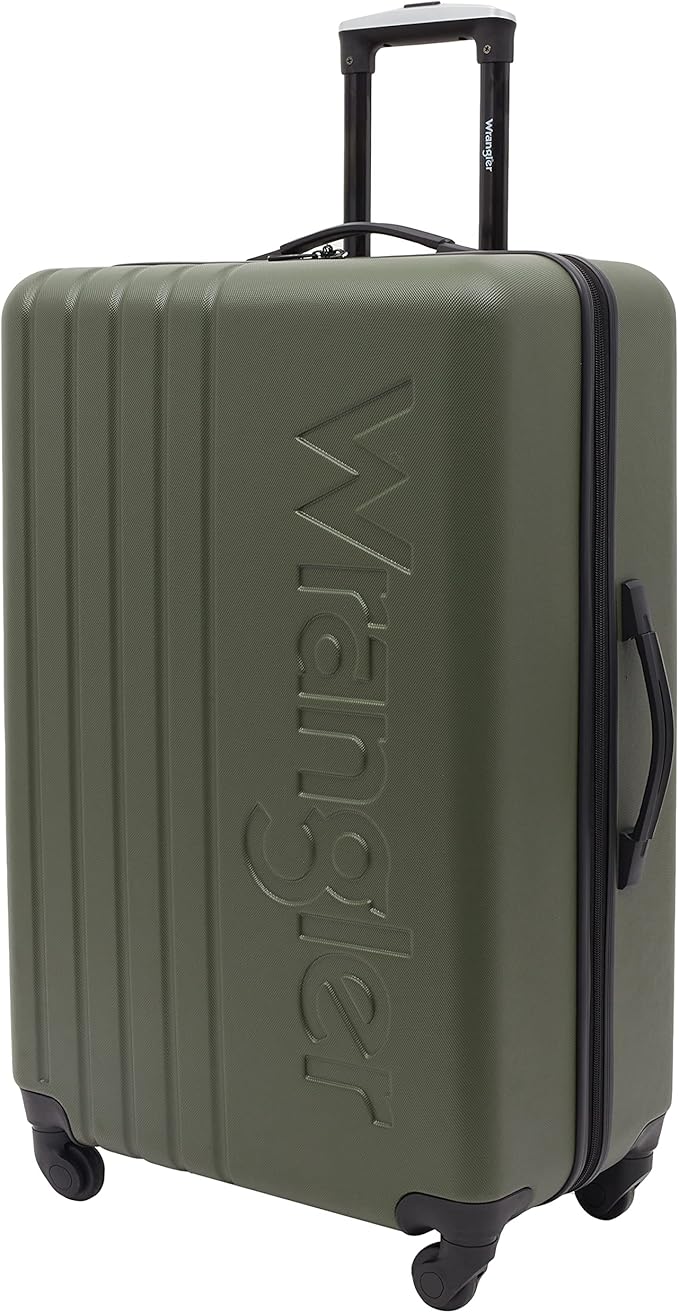 Wrangler Quest Luggage Set, Olive Green, 3 Piece Set (30"/26"/22")
