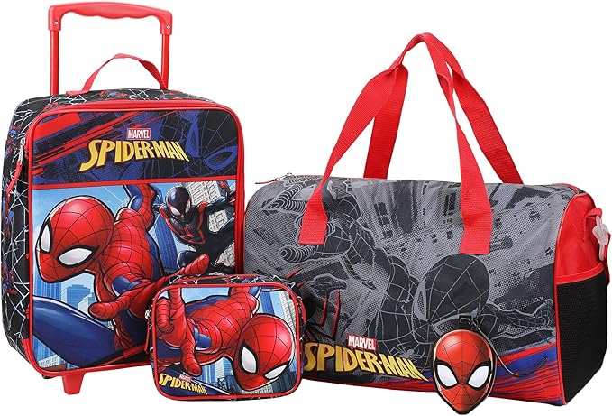 Bioworld Spider-Man & Miles Morales 4-Piece Youth Travel Set