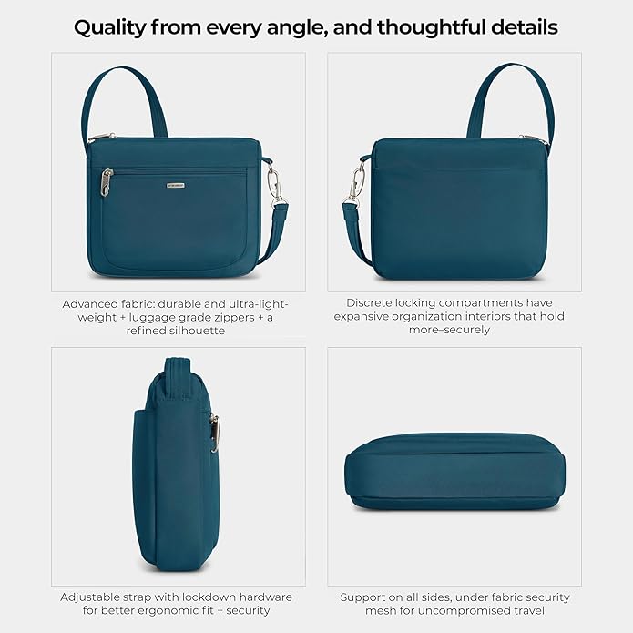 Travelon Anti-Theft Classic Small East/West Crossbody