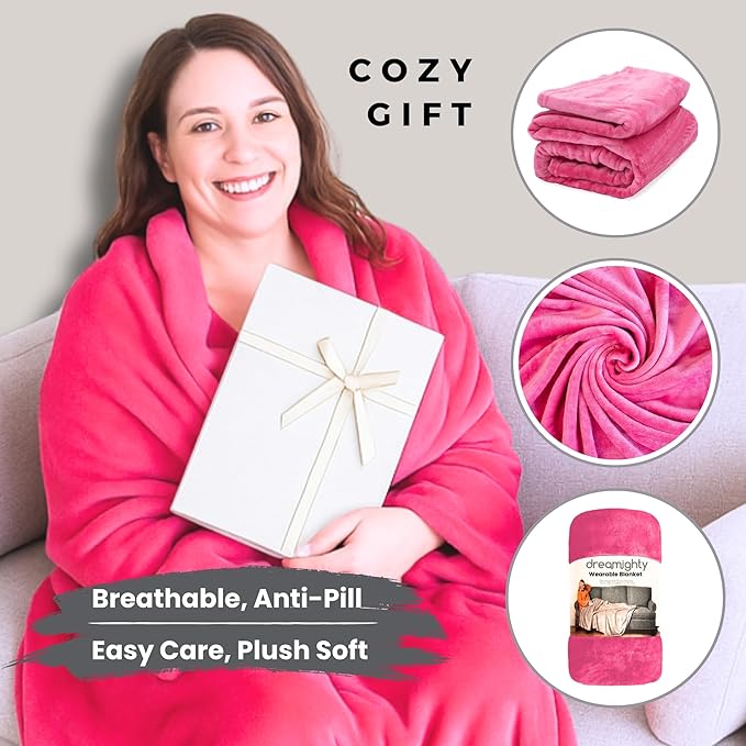 Wearable Blankets for Women, Adult Wearable Blanket Men, Mother's Day Gifts for Her, Wife Birthday Gift Ideas