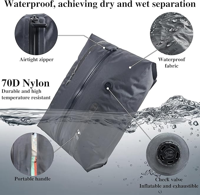 Vacuum Bags for Travel,Travel Vacuum Seal Bags for Clothing,Packing Cubes Compression with Pump,Space Saver,Luggage Bag Compression for Journey,Moving,Outdoor Travels