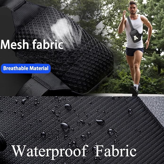Mini Sling Bag for Men Crossbody,Small Chest Bag Casual Trendy Waterproof Lightweight Phone Crossover Daypack