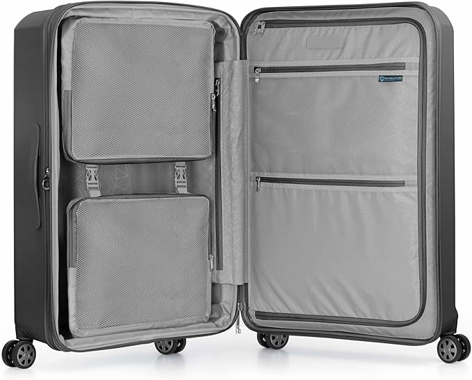 Traveler's Choice Pagosa Hardshell Expandable Luggage with Spinner Wheels, Gray, 30-Inch Large