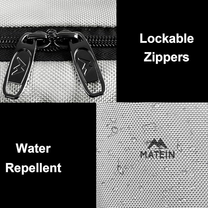 MATEIN Travel Backpack for Women & Men, Airline Approved Carry on Backpack for Airplanes with Shoe Compartment, Large Personal Item Travel Bag fits 17" Laptop, Water Resistant Weekender Daypack, Gray