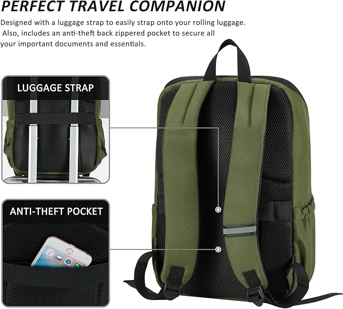 MAXTOP Deep Storage Laptop Backpack Business Anti-theft Backpacks[Water Resistant] College School Computer Bookbag Fits 17 Inch Laptop