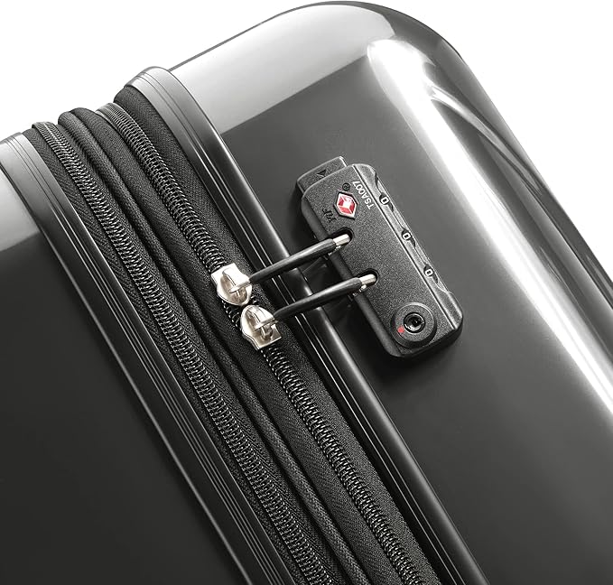 DELSEY PARIS Helium Aero Hardside Expandable Luggage with Spinner Wheels, Brushed Charcoal, 2-Piece Set (21/24)