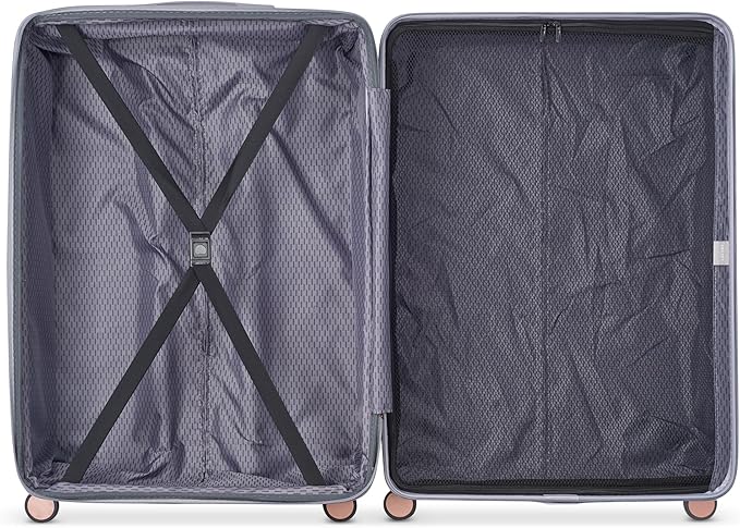 DELSEY PARIS Alexis Durable Luggage, Expandable Lightweight 4-Wheel Spinner, Easy Grip Handles for Smooth Mobility, TSA-Lock Incorporated, Men and Women, Platinum/Rose Gold, Check-In 29-Inch