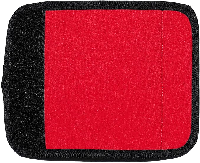 Neoprene Luggage Handle Wraps for Traveling Bright Color Luggage Tags|Handle Wraps|Handle Covers (Red)