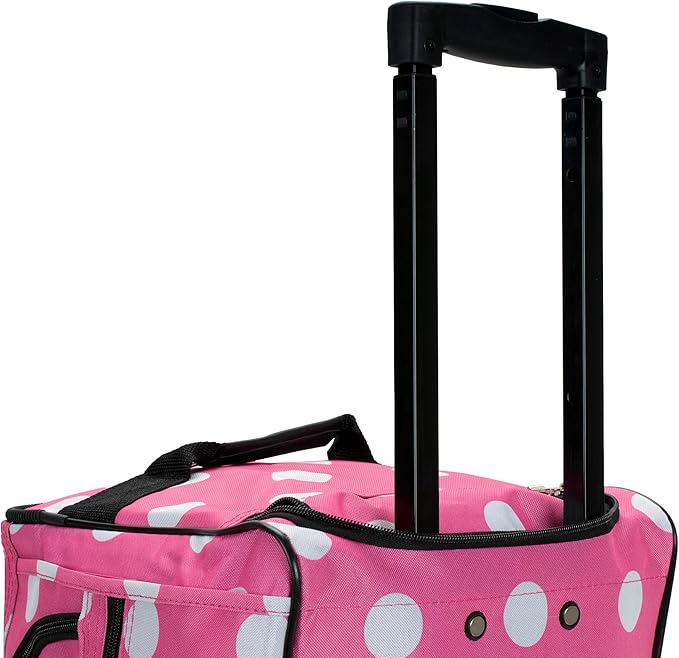 Rockland Rolling Duffel Bag, Black, 22"