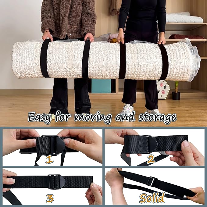 Vacuum Mattress Bag for Memory Foam and Latex - Sealed for Easy Movement, Transport and Storage (King/California King)