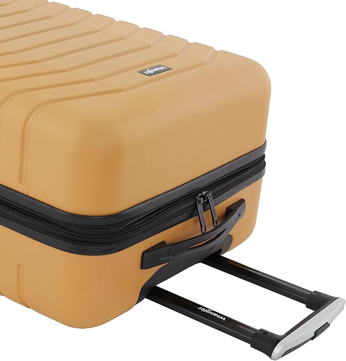 Wrangler Tahoe 3 Piece Spinner Luggage Set, Amber Gold