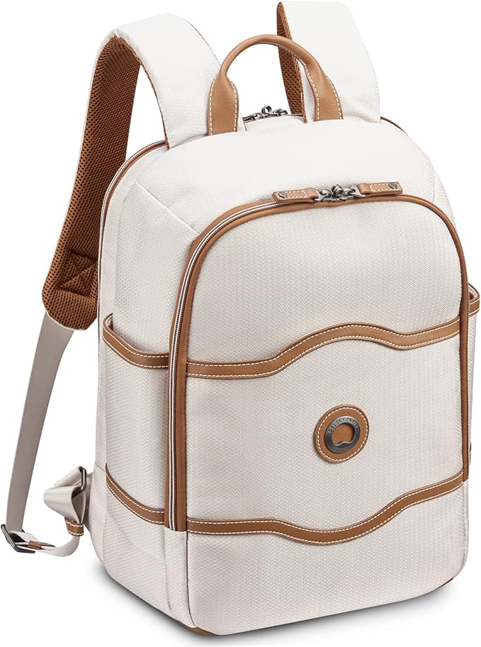 DELSEY PARIS Chatelet Air 2.0 Hardside Luggage with Spinner Wheels, Angora, 2 Piece Set, (20/Backpack)