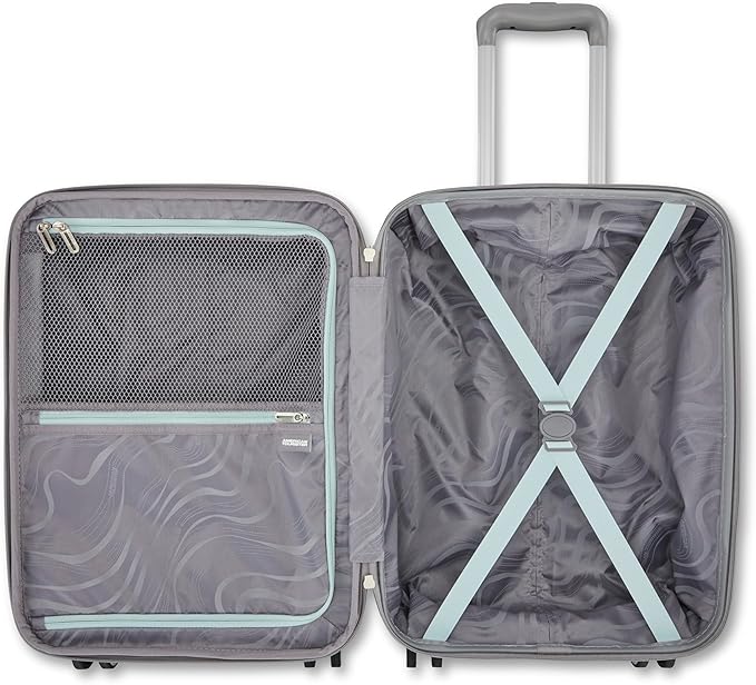 American Tourister Moonlight II Hardside Expandable Luggage with Spinner Wheels, Poppy Pattern, 2-Piece Set (20/28)