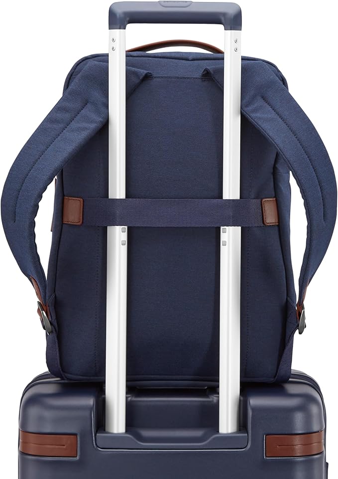 Samsonite Virtuosa Carry-On Travel Backpack with Padded Laptop Sleeve, Navy