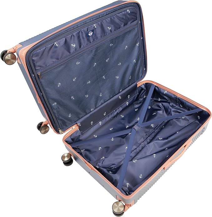 Dockers Spectra Hardside Expandable 8-Wheel Spinner Travel Checked Luggage, 28-Inch, India Ink