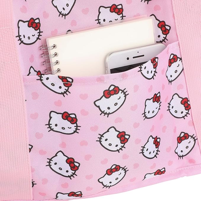 Hello Kitty Character Face Pink 21" Packable Duffel