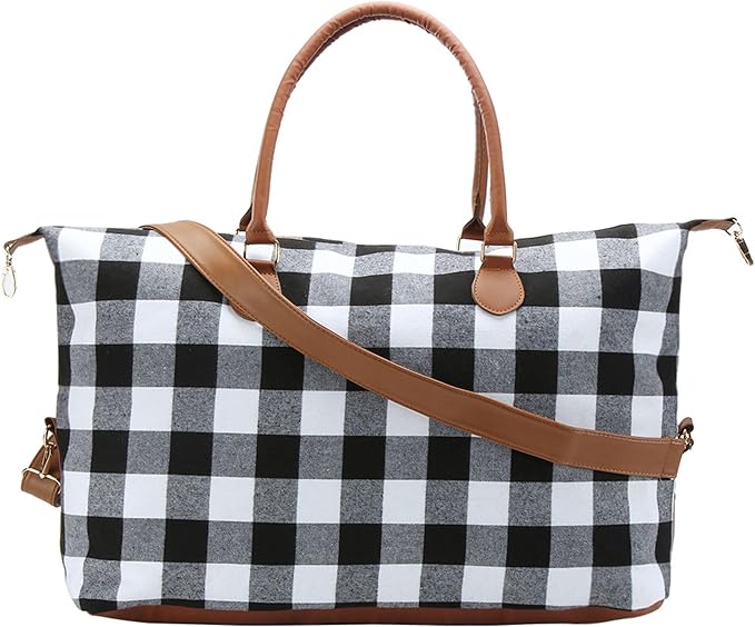 Weekender Bag Duffle Bag For Women Large Travel Tote Bag Overnight Weekend Bags With Shoulder Strap Cow Leopard Atzec…