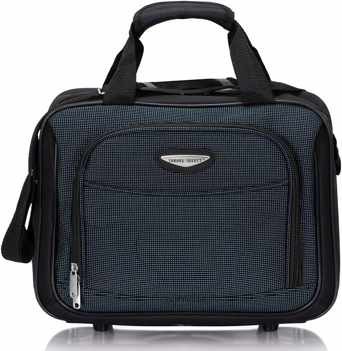 Travel Select Amsterdam Softside Expandable Luggage with Rolling Wheels, Navy, 2-Piece Set (15/21)
