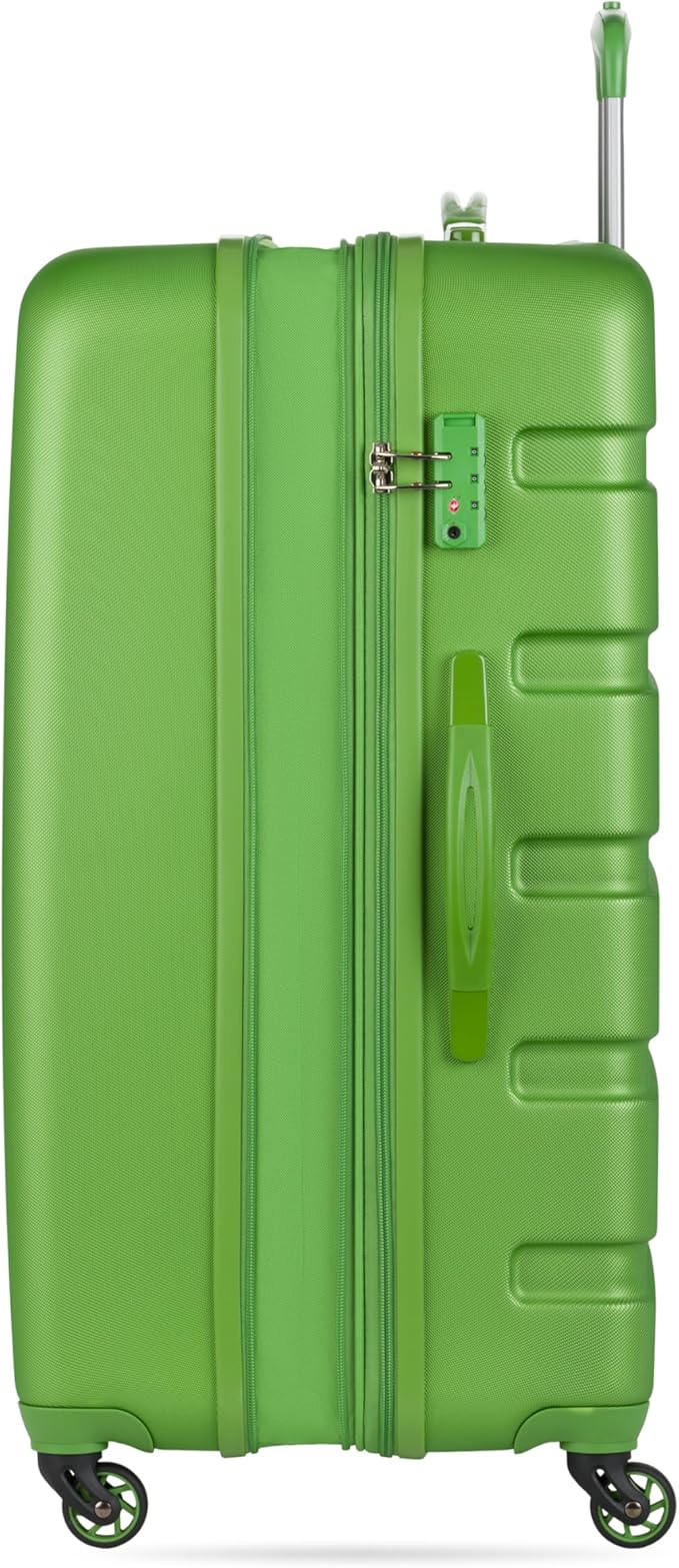 SwissGear 7366 Signature Hardside Expandable Luggage with Spinner Wheels, TSA Lock, Green, Checked-Large 27-Inch
