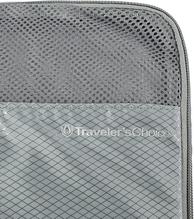 Traveler's Choice Cloverland Packing Cubes 5 Piece Set, Grey