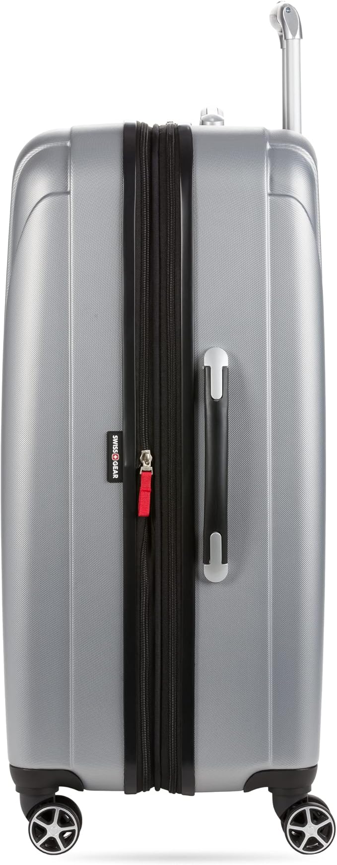 SwissGear 7585 Hardside Expandable Luggage with Spinner Wheels, Silver, 3-Piece Set (19/23/27)