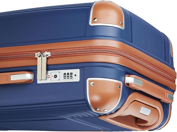 3 Piece Carry On Luggage Set with Expandable Duffel & Toiletry Bag, 20 Inch Hardshell Suitcase with YKK Zippers & Reinforced Corner Guards, Lightweight Spinner Wheels with TSA Lock (Navy Blue)
