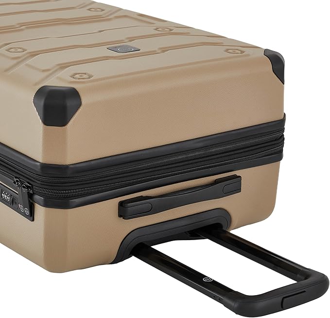 Wrangler ATG Trailway Expandable Hardside Luggage, Tannin, 22" Carry-On
