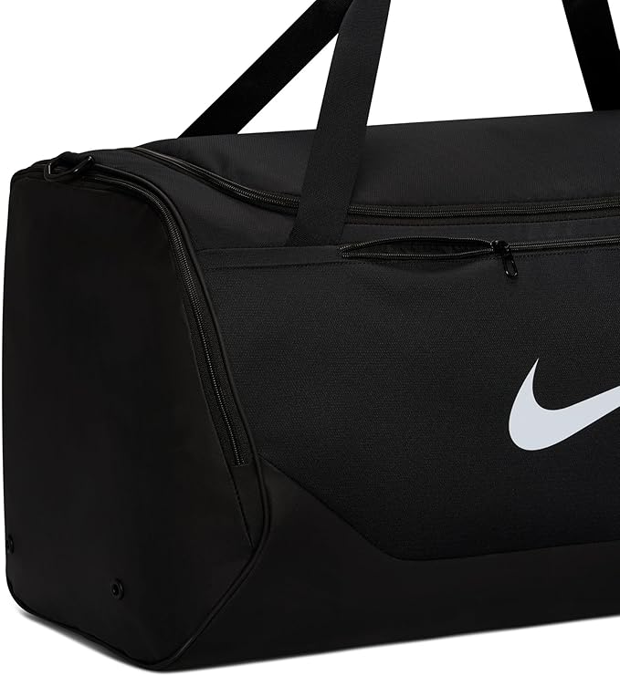 Nike Brasilia Duffel Bag (Large), Black/Black/White, MISC