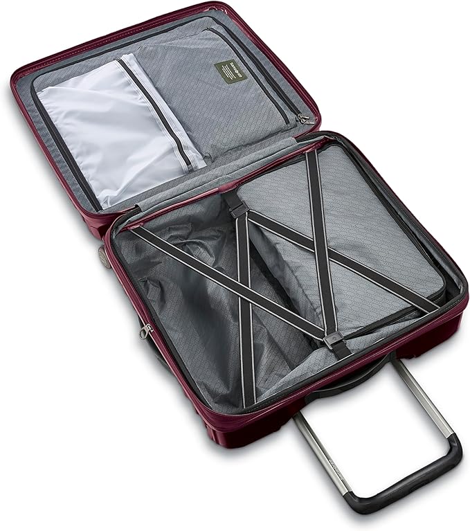 Samsonite Stryde 2 Hardside Expandable Luggage with Double Spinner Wheels, Medium Glider, Merlot