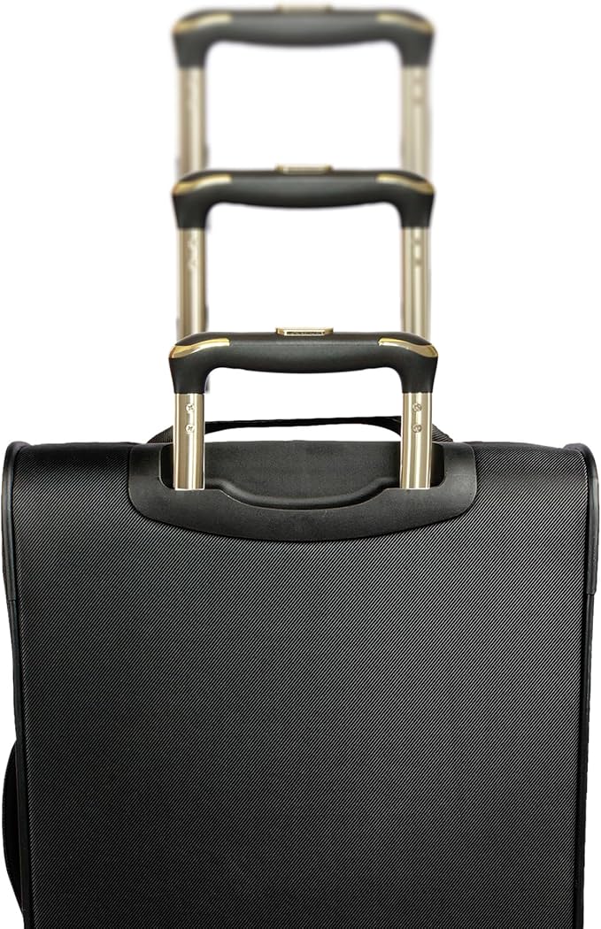 Kenneth Cole REACTION Chelsea Chevron Quilted Luggage, Black, 28-Inch Checked