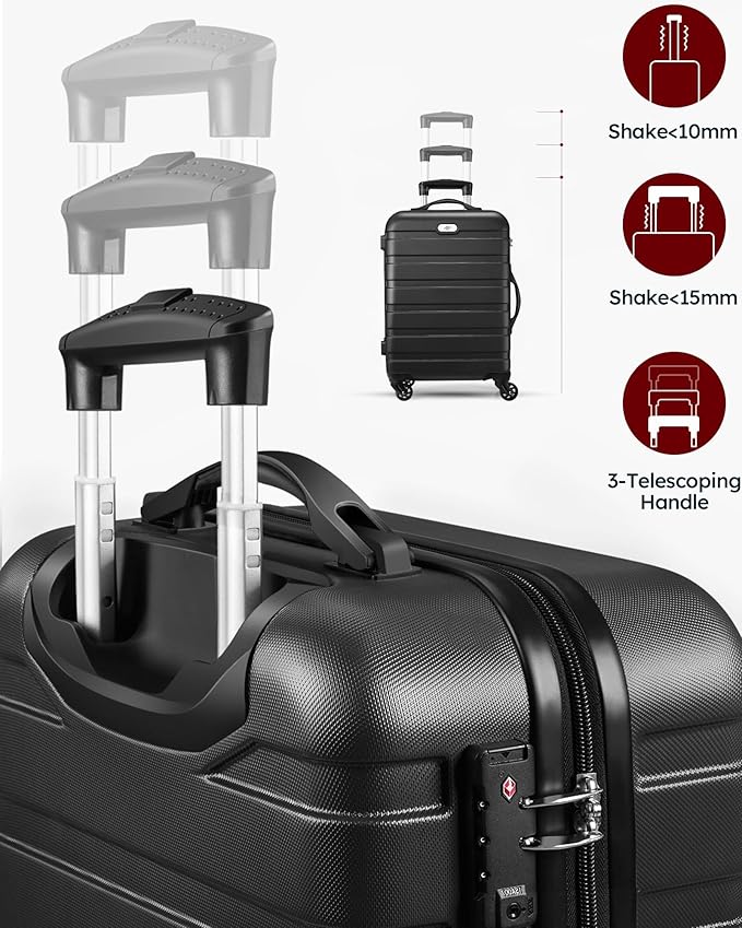 Suitour Luggage Sets 2 Piece with Spinner Wheels,Hard Shell 20 Carry on Suitcase and 28 inch Luggage with Spinner Wheels Suitcase Set with TSA Lock(20in/28in)