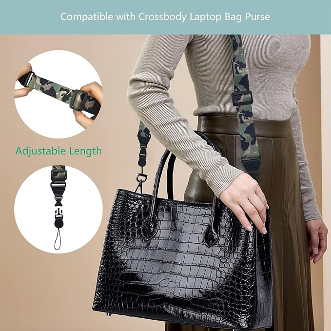 3 Pack Adjustable Shoulder Strap:Comfortable for iPad Strap Nylon Neck Lanyard for iPad/Samsung Tablet Case,Camera Binocular Crossbody Laptop Luggage Bag(Camouflage Color)