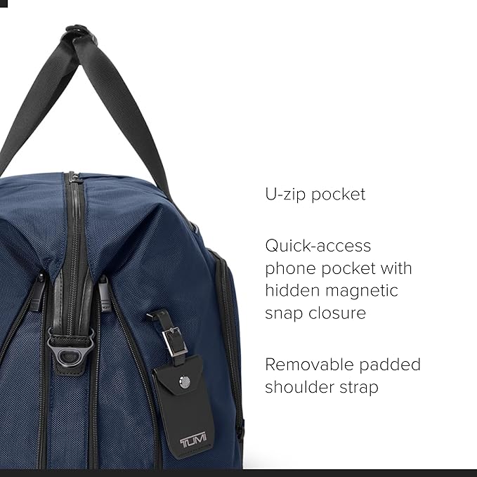 TUMI - Alpha Double Expansion Duffel - Business & Weekend Travel Duffel Bag - Designed for Durability & Functionality