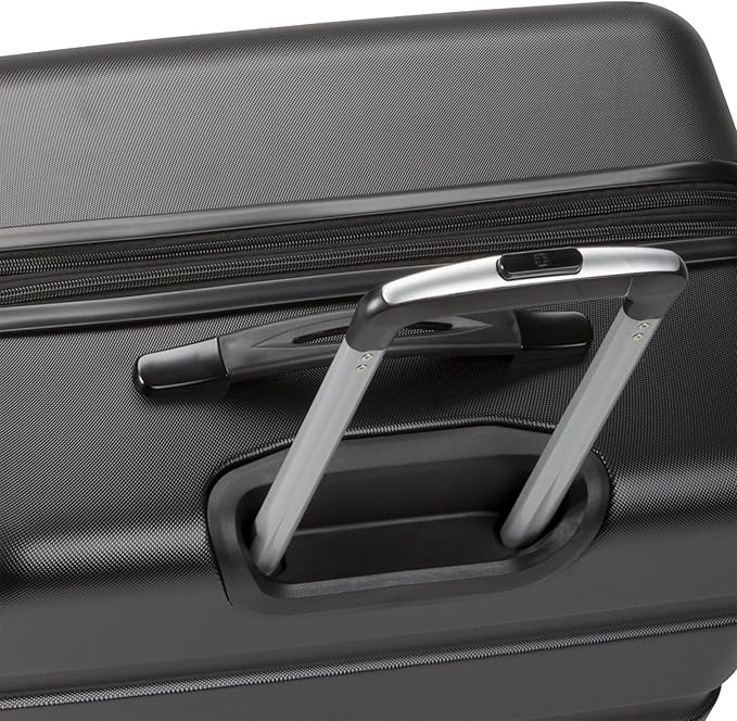 SwissGear 7366 Signature Hardside Expandable Luggage with Spinner Wheels, TSA Lock, Black, Checked-Large 27-Inch