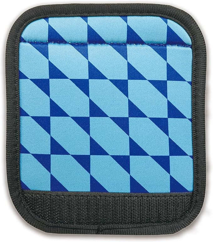 5 Pack Luggage Handle Wrap, Neoprene Suitcase Handle Cover, Bright Color Luggage Identifier for Easy Airport Pickup, Soft Grip Travel Accessories for Cruise Airplane, Blue