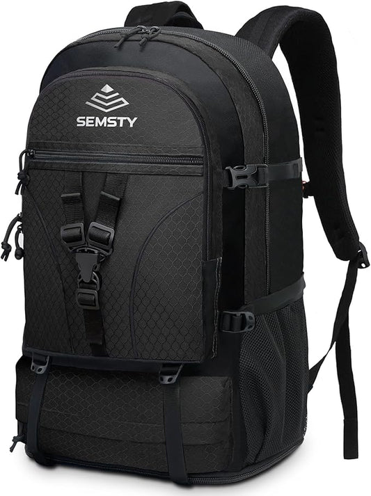 40L/50L Expandable Hiking Backpack for Men and Women, Travel Camping Backpack Flight Approved