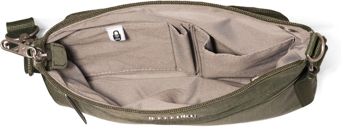 Baggallini womens Securtex Anti-theft Memento Crossbody Bag