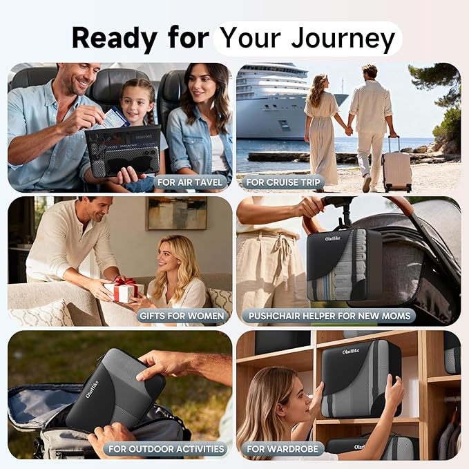 11 Set / 9 Set Packing Cubes for Travel,Gifts for Women Mom Kids,TSA Approved Bags for Makeup, Cosmetic, Toiletry, Organizers for Suitcase Carry On, Cruise Essentials Airplane Accessories, Black